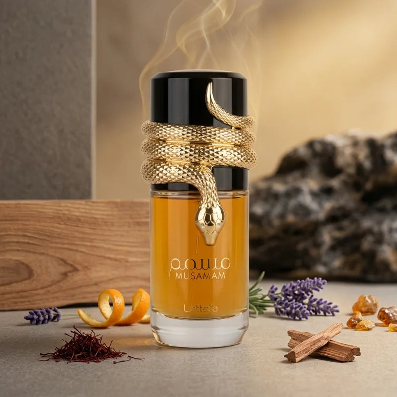 100ml Eau De Parfum Men's Fragrance Woody Aromatic Saffron Lavender Cedar Amberwood Incense Tonka Bean Sandalwood Long Lasting