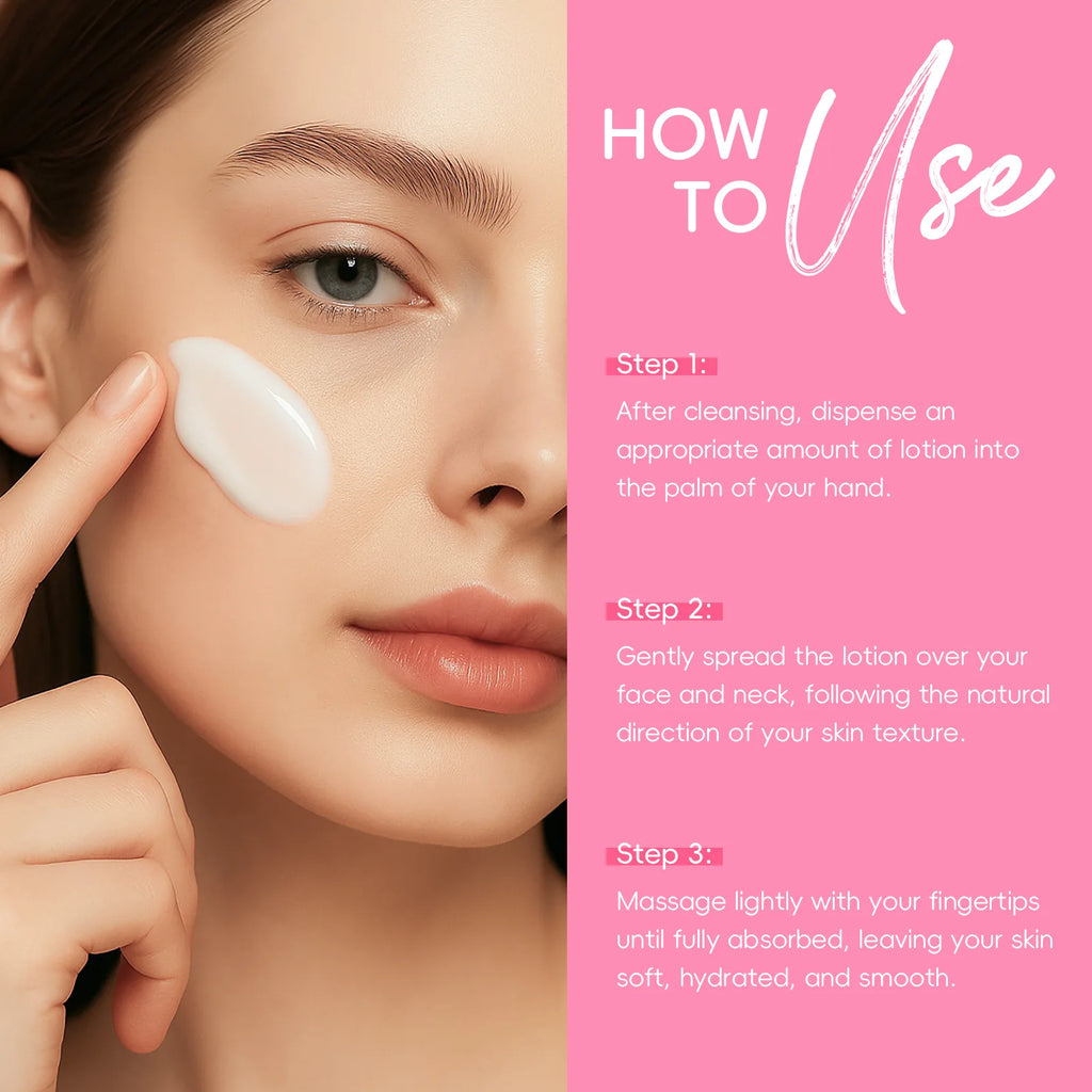 LAIKOU Sakura Lotion 100ml Niacinamide HA VC Hydrating Essence Shrink Pores Nourish Skin Brightening Elastic Facial Care