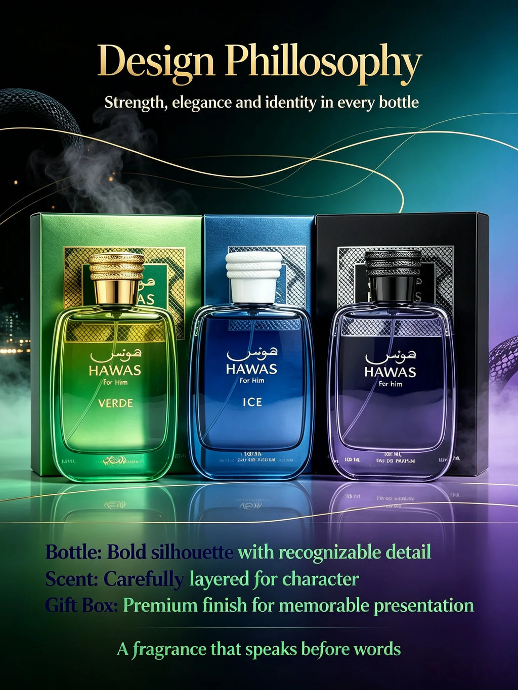Men's Perfume RASASI Hawas Men and Women EDP, High-Quality Women's Perfume Full Series