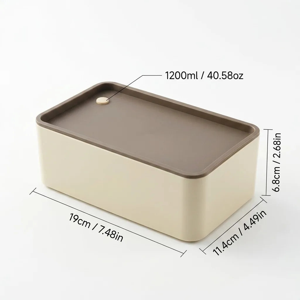 Stackable Plastic Lunch Box For Kids Students Portable Bento Box Microwave Safe Refrigerator Sealed Food Storage Container