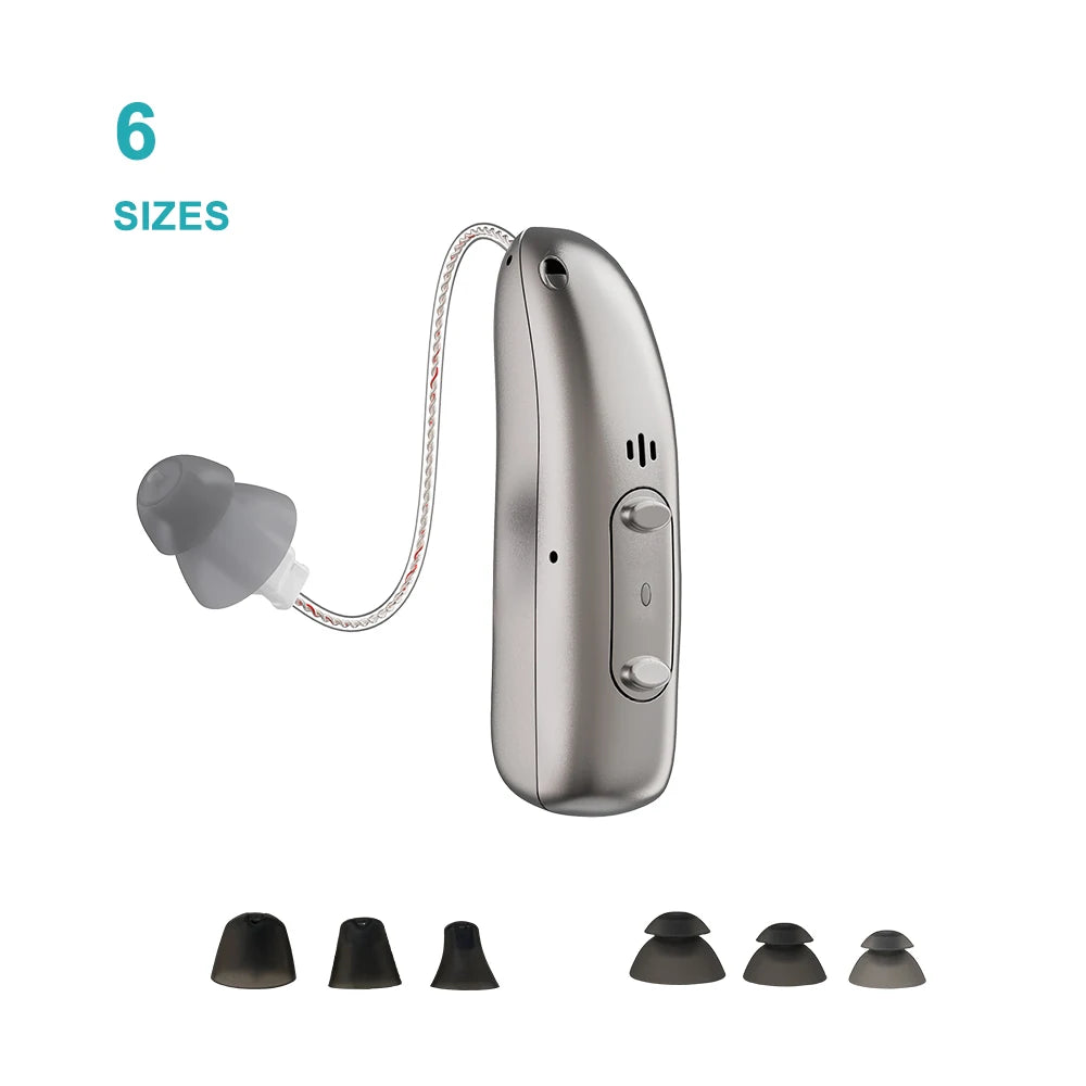 Rechargeable Hearing Aids Digital Hearing Aid for Deafness Elderly APP Control Sound Amplifier Bluetooth Hearing Aids Audifonos