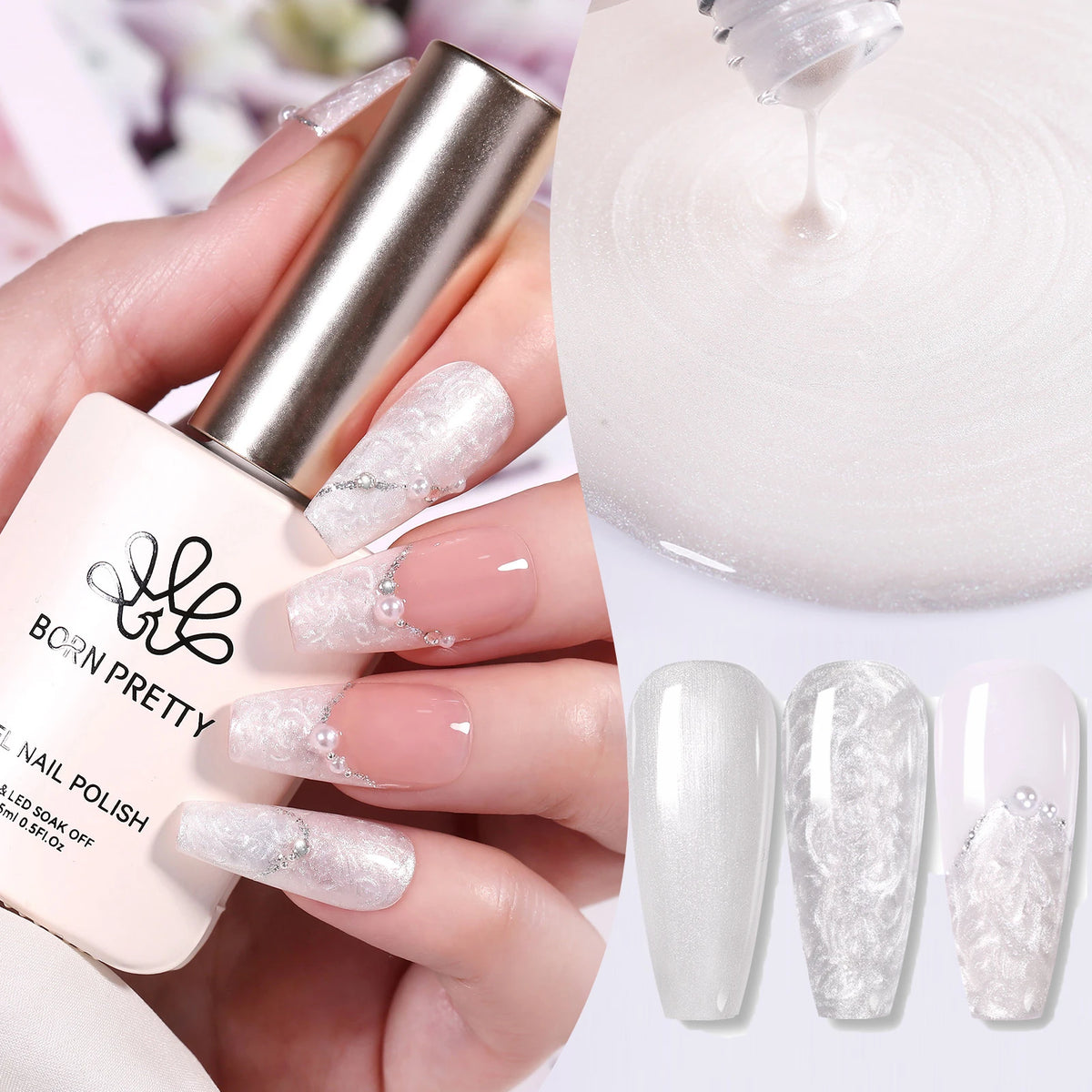 BORN PRETTY 15ml Autumn Nail Blossoming Gel Spreading Effect Watercolor Flower Gel Easy to Apply for Nail Art Manicure Pedicure