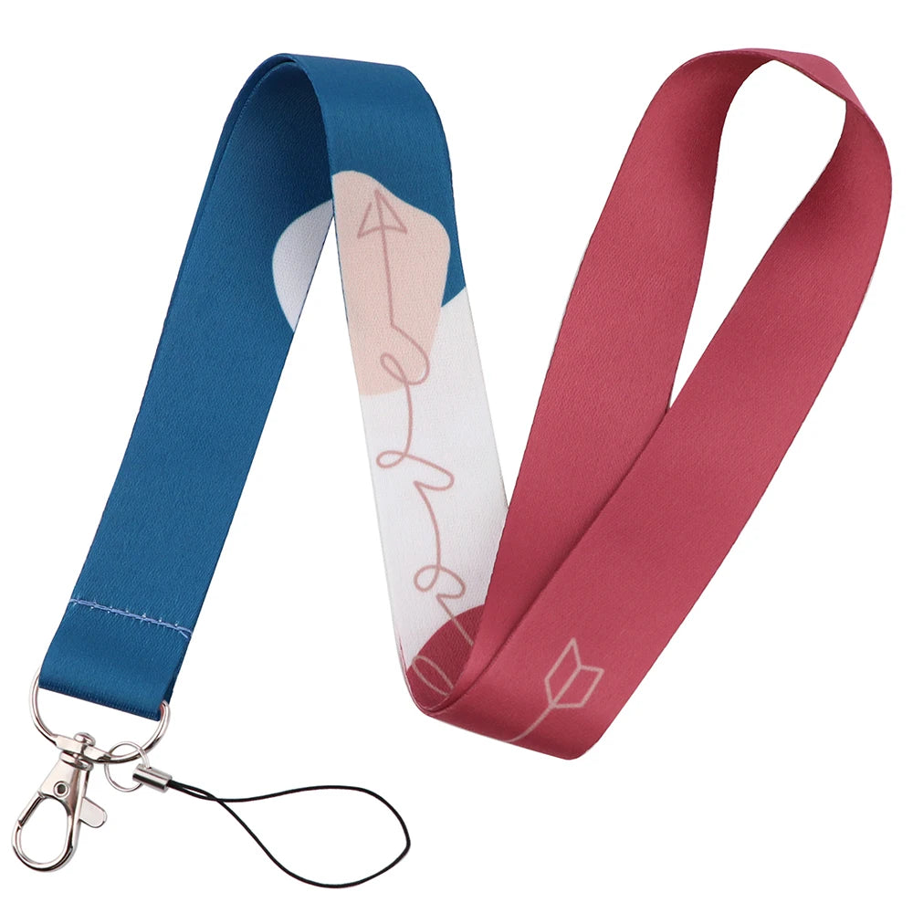 100 Designs Cute Art Lanyard for Keys Chain Badge Holder ID Credit Card Pass Hang Rope Lariat Mobile Phone Charm Accessories