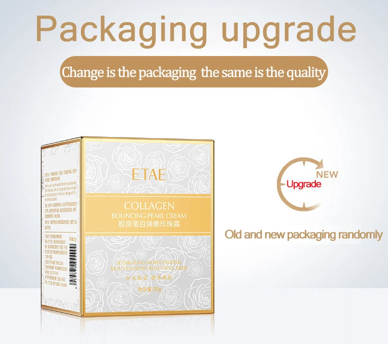 Anti-Wrinkle Face Cream Collagen Pearl Firming Lift Fade Fine Lines Caviar Moisturizing Smooth Brighten Korean Skin Care Product