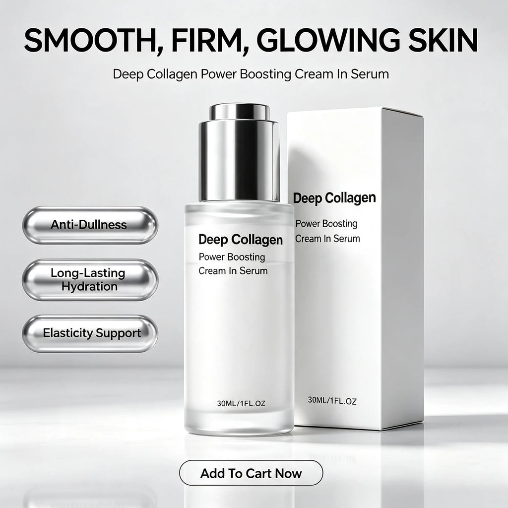 Collagen Hydrating Serum Moisturizing Smoothing Glow Daily Face Essence Lightweight