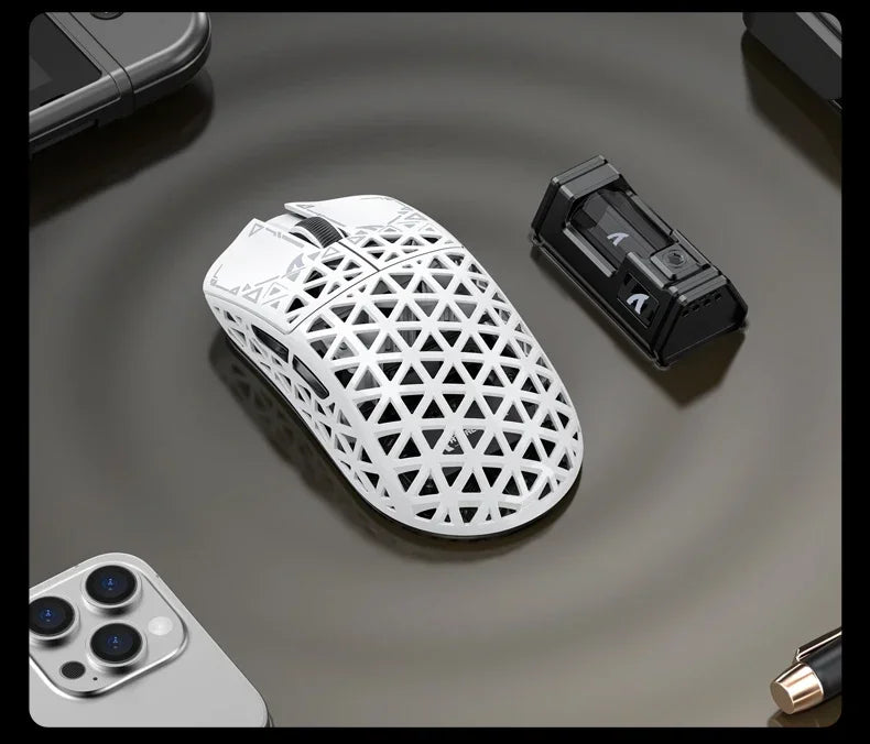 ATTACK SHARK R5 Ultra Carbon Fiber Wireless Gaming Mouse PixArt PAW3950MAX Gaming Sensor 42000DPI 8000Hz MCU Nordic 52840 For PC