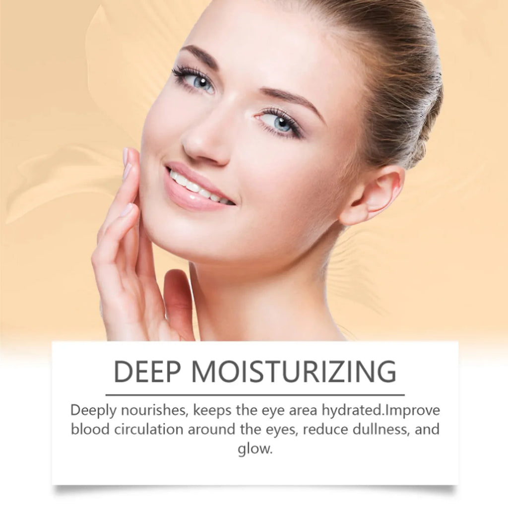 Snail Peptide Eye Cream Remove Eye Bag Anti-Puffiness Fade Dark Circle Firming Skin Roller Massage Nourishing Care Eye Cream