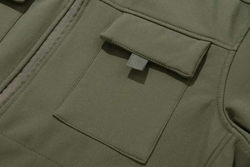 Men Lurker Shark Skin Soft Shell Tactical Jacket Waterproof Fleece Hooded Coat Hunt Clothes Autumn Solid Outdoor New Jacket Men