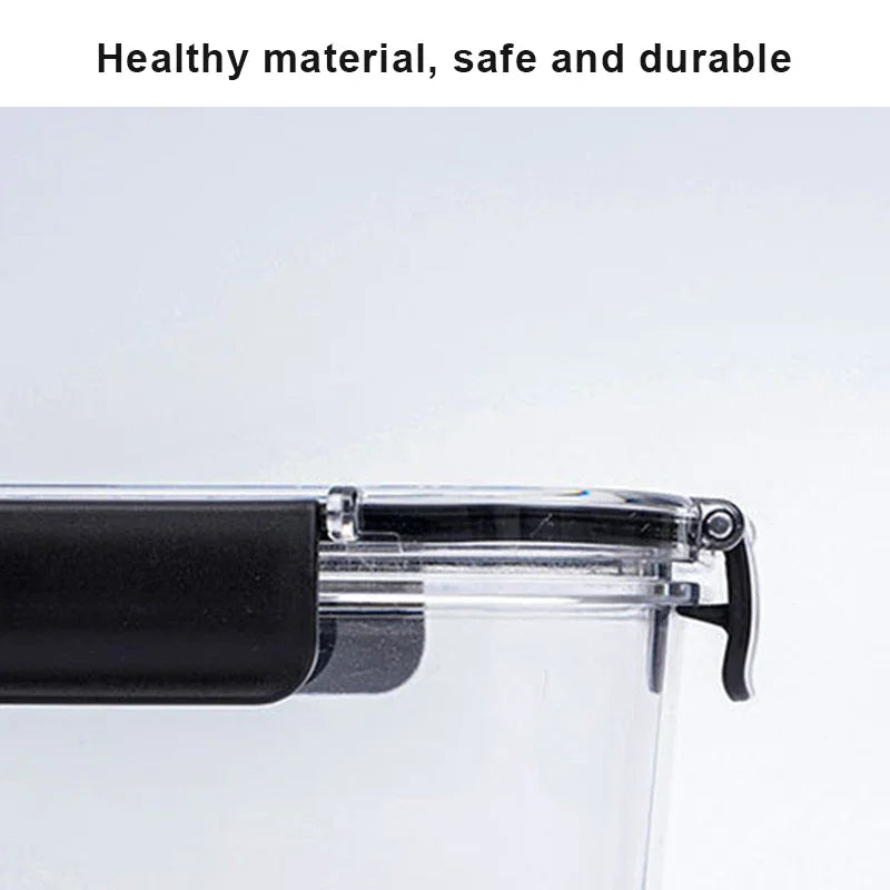 Portable Lunch Box for Kids School Microwave Transparent Bento Box with Compartments Salad Fruit Food Sealed Jar Container Box