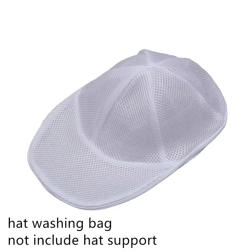Washing Machine Hat Wash Protector Cap Cleaner Laundry Bag  Small Clothes Wash Bag Anti-Deformation Mesh Organizer Zip Bags