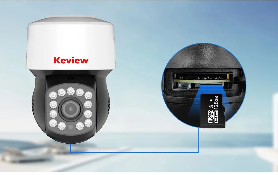 4K 8MP POE PTZ IP Camera XMeye Face Detection Outdoor Video Surveillance CCTV Cameras for NVR ONVIF