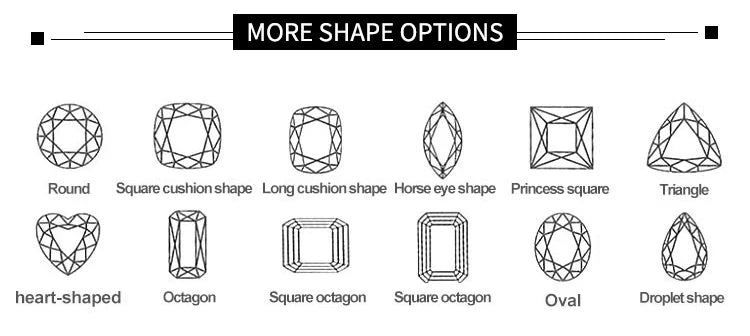 1CT / 2CT Emerald Heart Pear Princess Moissanite Diamond Pendants Necklaces For Women S925 Silver Fine Jewelry Women's Pendants