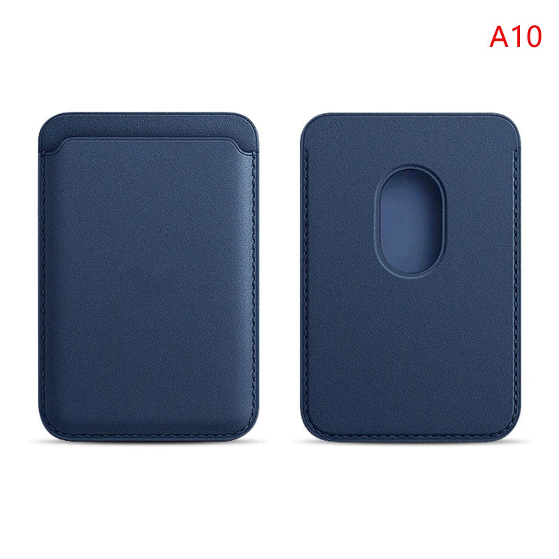 Women Man Leather Soft Card Wallet Phone Card Holder for MagSafe Magnetic Case Suitable for All iPhone Cases Card Phone Back Bag