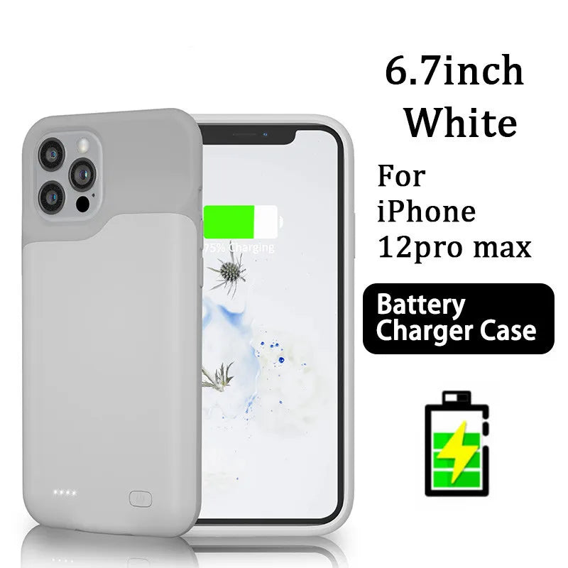 For iphone 14 Pro Max Battery Case For iphone 12 11 Pro Max Smart Power Bank Charger Cover for iPhone XS Max XR 7 8 Plus SE2 SE3