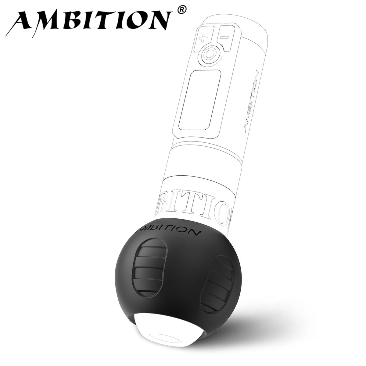 Ambition 54mm Tattoo Machine Pen Grip Cover Food Grade Silicone 200℃ High Temperature Clean for 32-34mm Size Grip Tattoo Machine