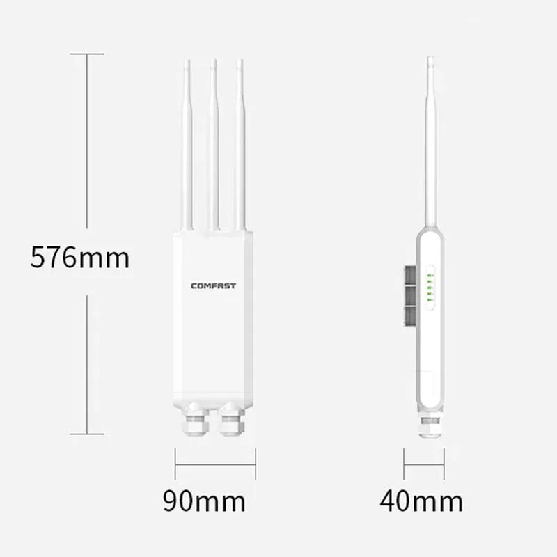 Comfast AX1300 Wifi Outdoor Wireless Router Access Point 2.4&5.8G Gigabit WiFi Router AP Repeater Extender LongRange Mesh Router