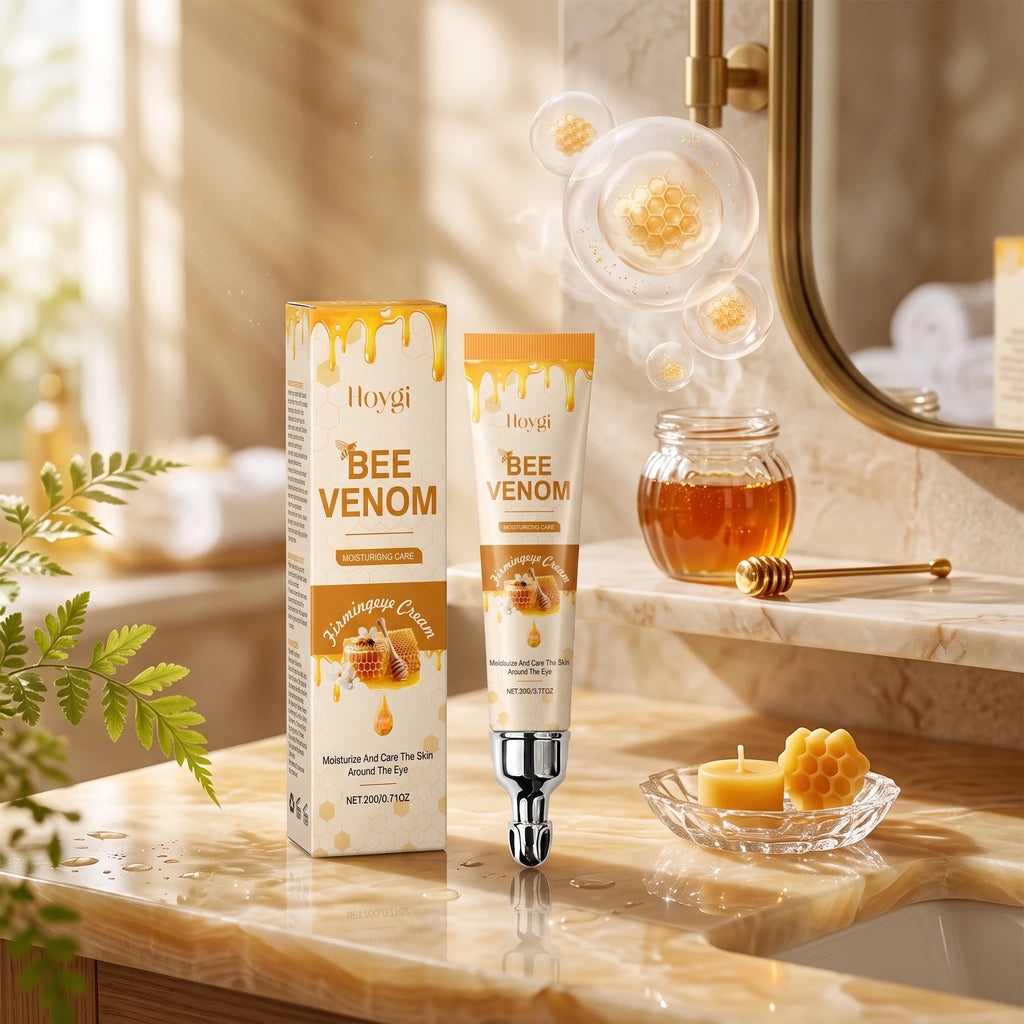 Bee Venom Firming Eye Cream Smoothing Fine Lines Hydrating Fade Under-Eye Dark Spots, Reduce Puffiness Eye Care Moisturizer