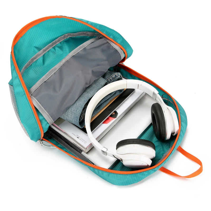 Portable Hiking Backpack Large Capacity Foldable Mountaineering Climbing Bags Durable Waterproof Lightweight Travel Bags