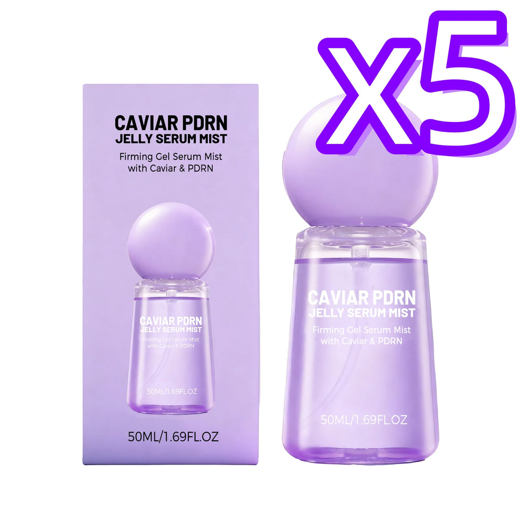 Caviar PDRN Jelly Serum Mist Smooth Dry Lines Nourish Hydrating Skin Brighten Skin Tone Tighten Facial Pores Jelly Essence Spray