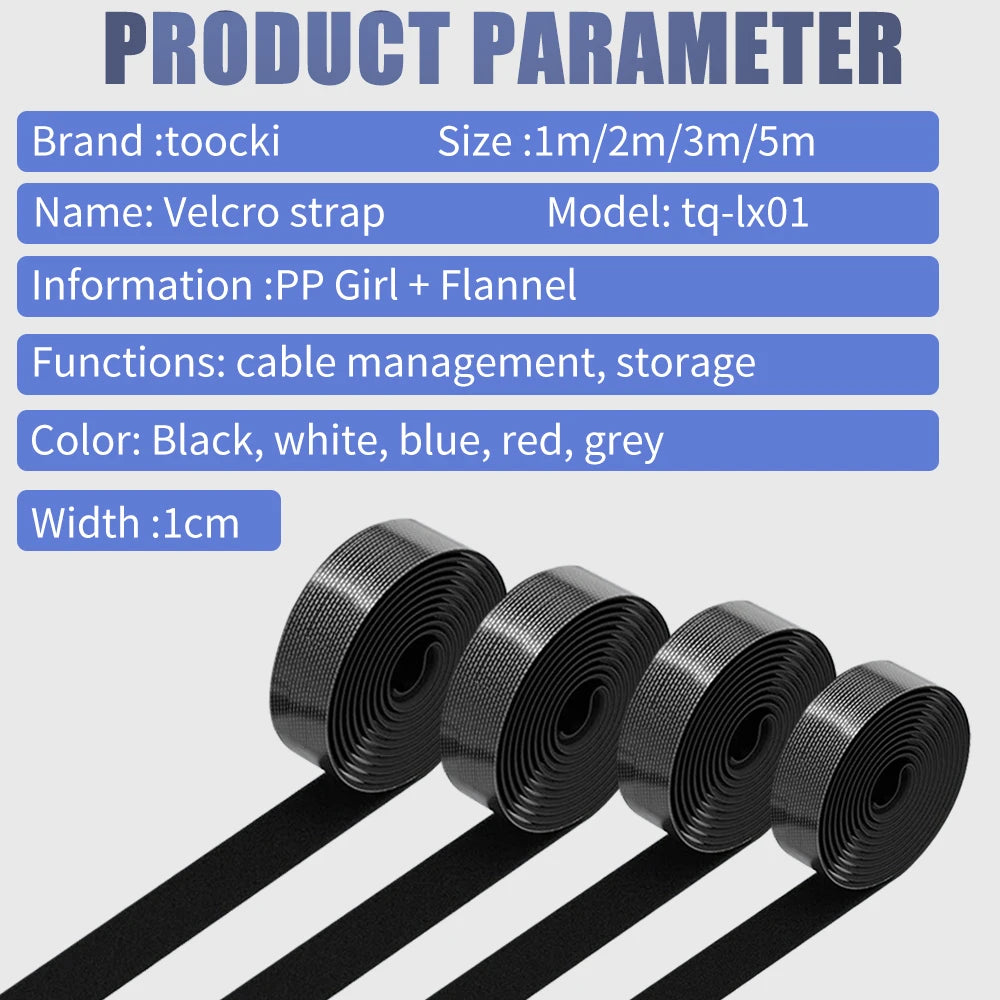 Nylon Magic Cable Organizer Winder Management Free Cut Ties Mouse earphone Cord Charge Cable Data Line Protector Tie Magic Tape