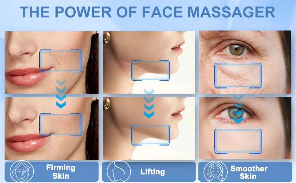 7 Colors Anti Wrinkle Facial Massager Neck Face Beauty Device Skin Tighten Facial Lift Device Reduce Double Chin Skin Care Tool
