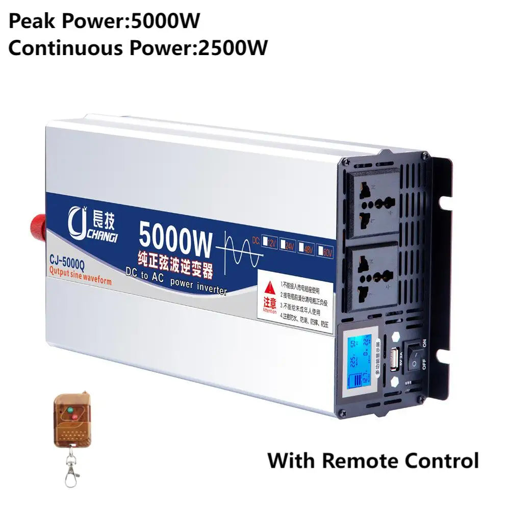 Pure Sine Wave Inverters 10000W 12000W Power Car Solar Inverter 12V 24V 48V 60V 72V to AC 110V 220V,50Hz,60Hz Voltage Converter