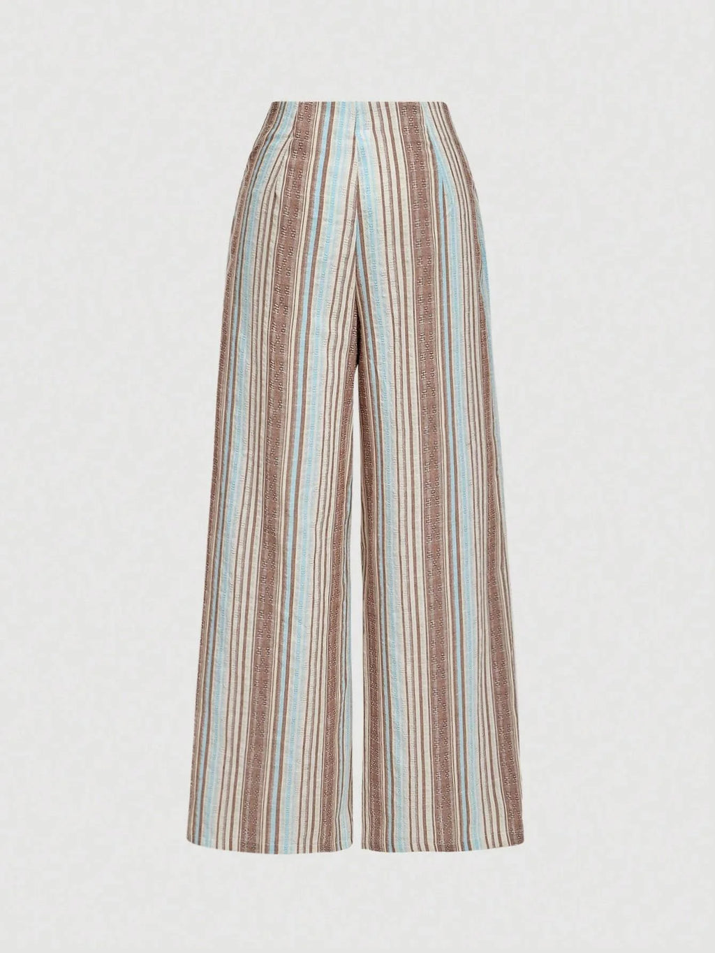 Women Loose Striped Printed Casual Pants 2026 Summer Autumn Elegant Drawstring High Waist Bohe Vacation Versatile Long Trousers