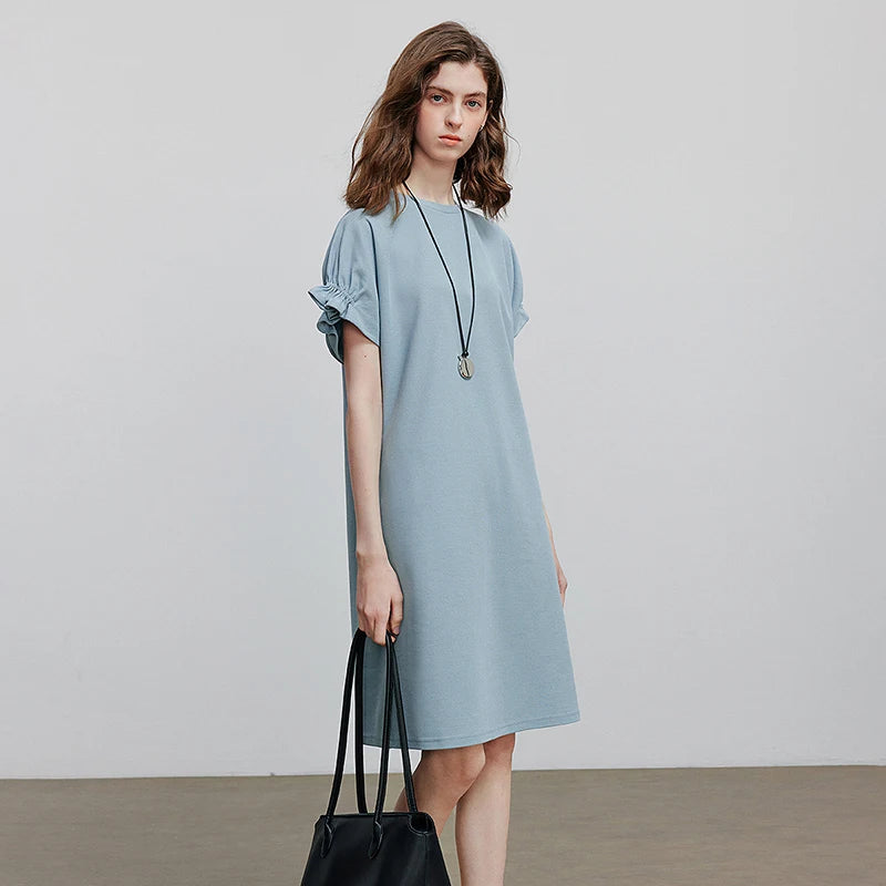 TOYOUTH Women Dress 2025 Summer New Short Sleeve Holiday Casual Dress 8529058