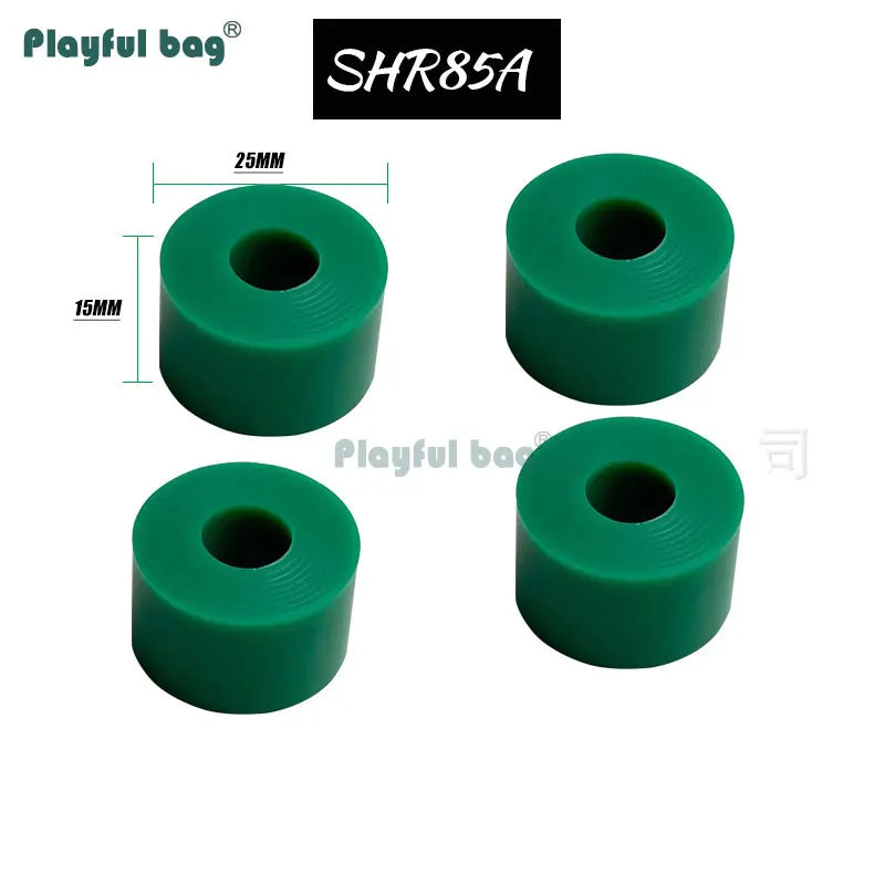4-Wheel Skateboard Truck Mount - PU High Rebound Shock Absorber for Longboard Skateboard - Polyurethane Cushion Pads Set AMA65
