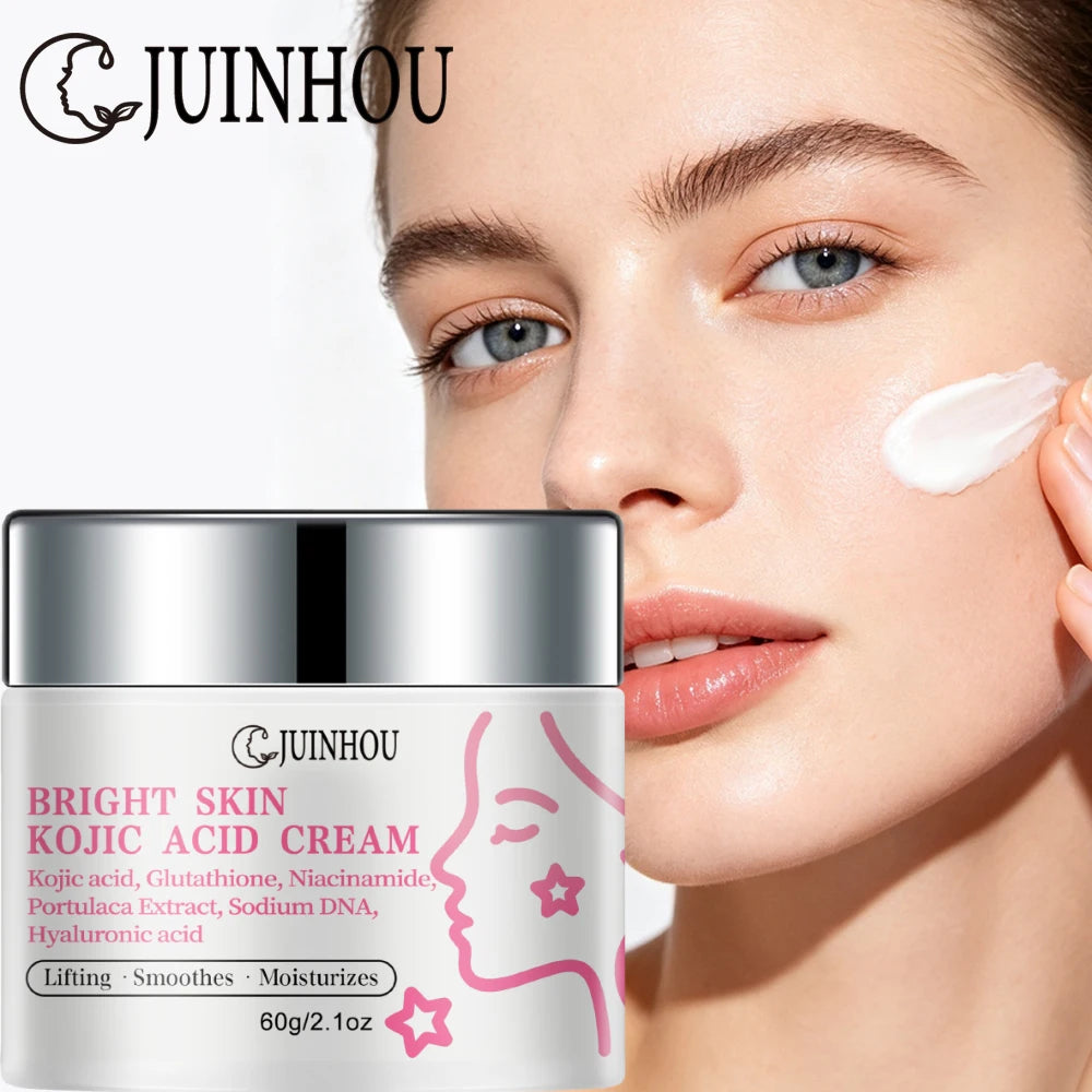 JUINHOU Lightweight Non‑greasy Moisturizing Face Cream For Dull Skin Daily Facial Hydrating Brightening Skin Care For Home Skin