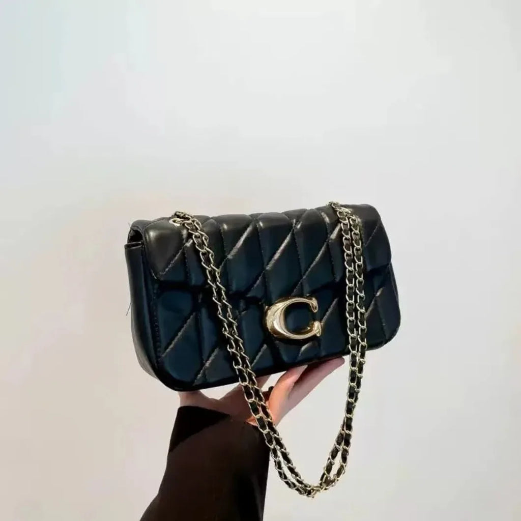 2026 new European retro classic fashionable versatile chain flap crossbody bag, suitable for women to match