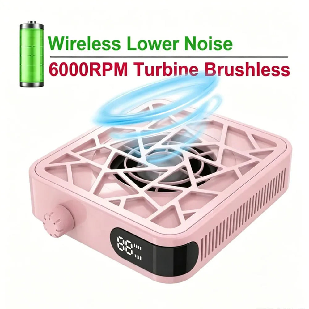 Nail Dust Collector Aspirador De Unas Profesional Rechargeable Powerful Nail Vacuum Machine with Adjustable Suction Low Noise
