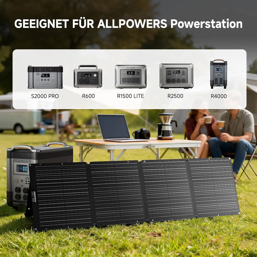 ALLPOWERS Foldable Solar Panel 60/100/140/200W Mobile Solar Charger for Power Supply Laptop Solar Generator Fishing