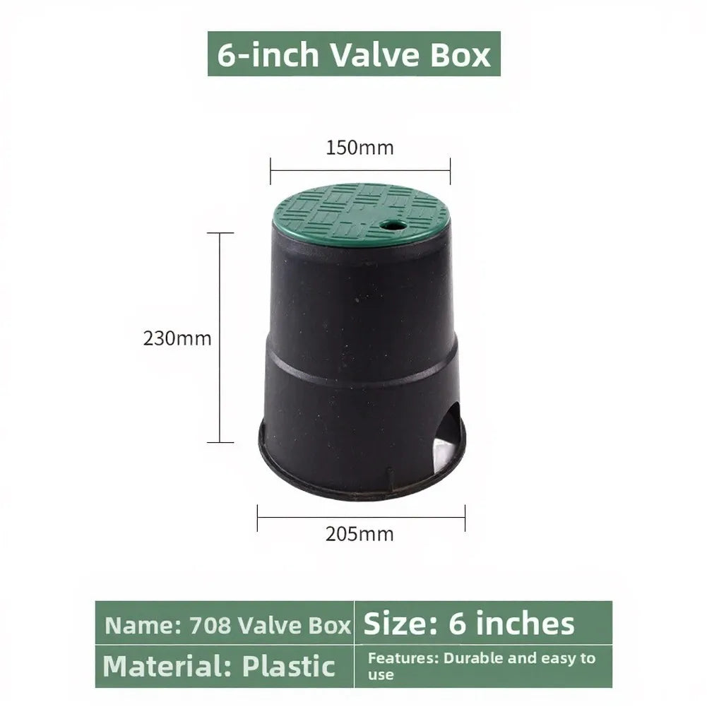 6-inch Landscape Valve Lid Accessing Underground Components Landscape Irrigation Green Plastic Lid Lightweight Design