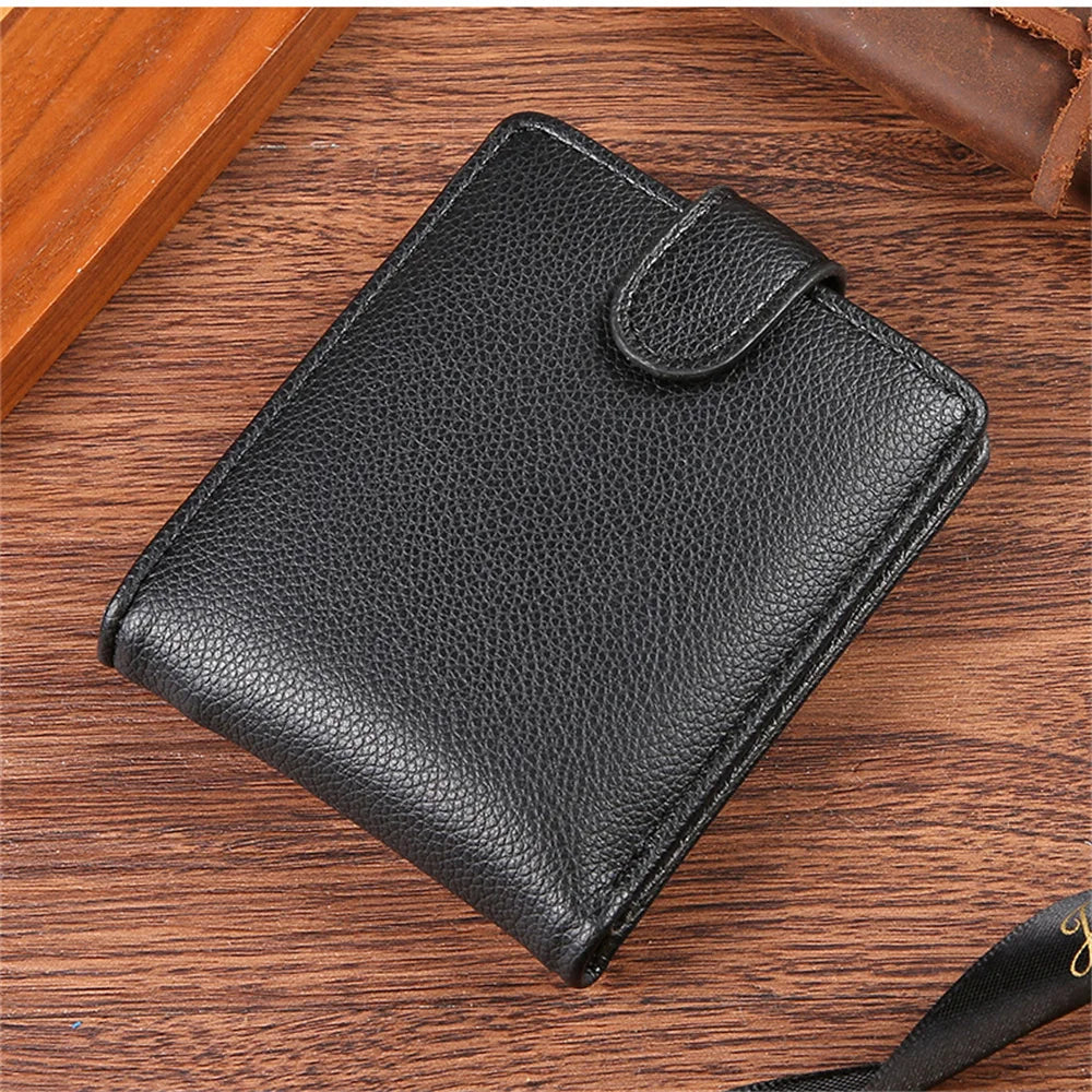 Vintage PU Leather Mens Wallets Solid Sample Style Zipper&Hasp Purse Card Holders Famous Brand High Quality Male Wallet