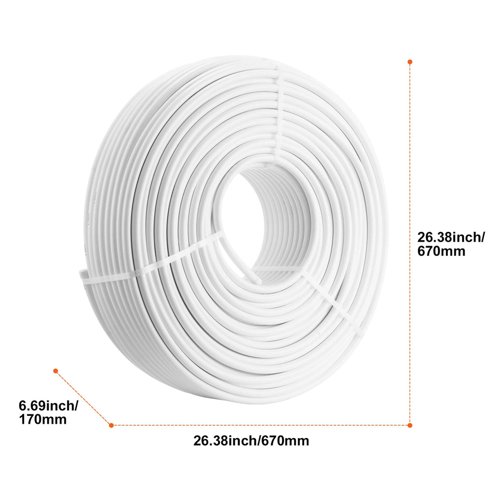 SucceBuy PEX-AL-PEX Tube 656ft 5/8'' Diameter Aluminum-Plastic Composite Pipe Oxygen Barrier Radiant Floor Pipe 0.08'' Thickness
