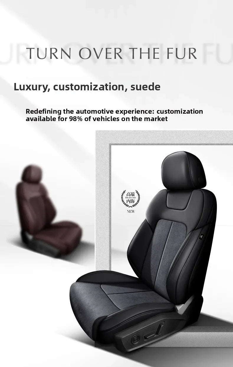 Custom Fit Full Luxury Car Seat Cover Car SUV Full Seat Set Perforated Genuine Leather for Various Models Contact Seller JJ208