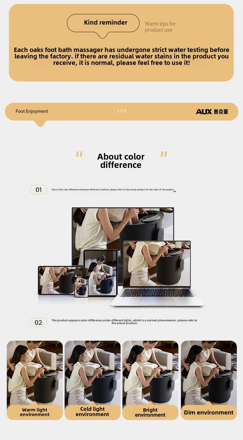 Electric massage and heating foot bath basin for foot bath basin for household fully automatic constant temperature foot bath