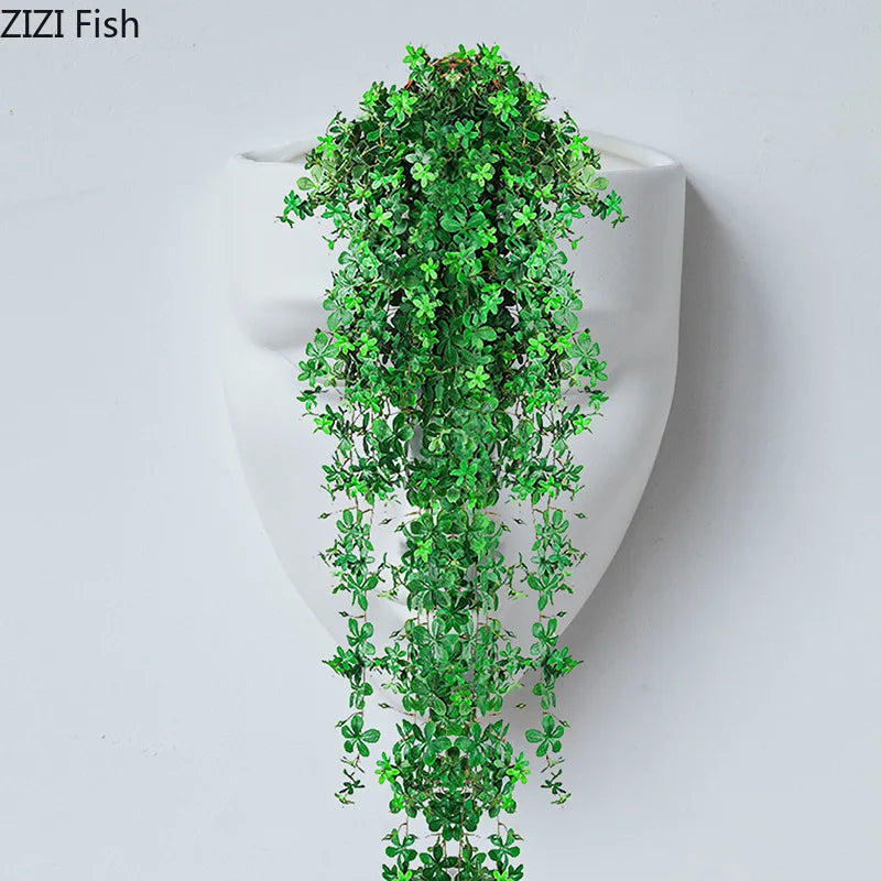 Silent Cheeks Ceramic Vase Creative Wall-mounted Plant Pots Table Decoration Flower Arrangement Floral Vase Room Aesthetic Decor