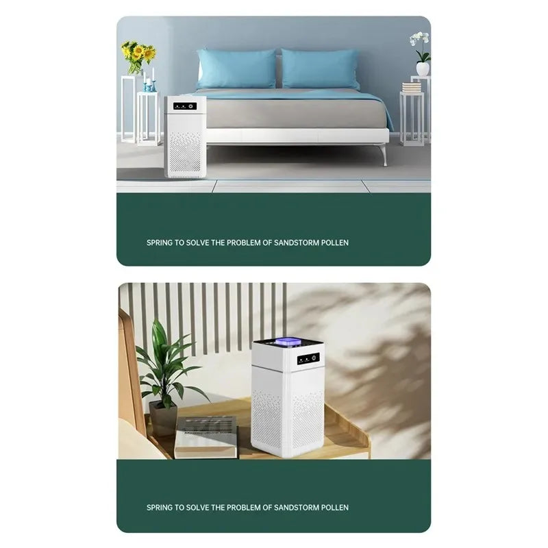 Air Purifier for Home Allergies Pet Hair 3-in-1 Air Purifiers Cleaner with Fragrance Sponge for Better Sleep