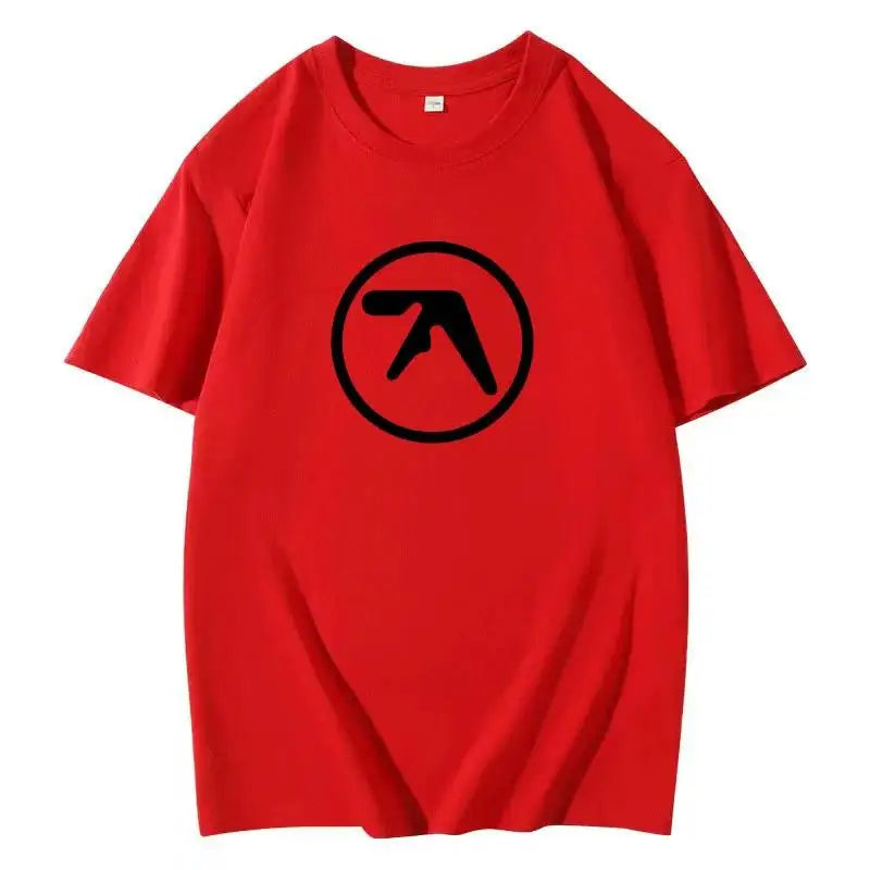 2025 Men's Black T-Shirt Men T Shirt Print Cotton Short Sleeve T-shirt Male Funny Present Fashion Aphex Twin Short Sleeves