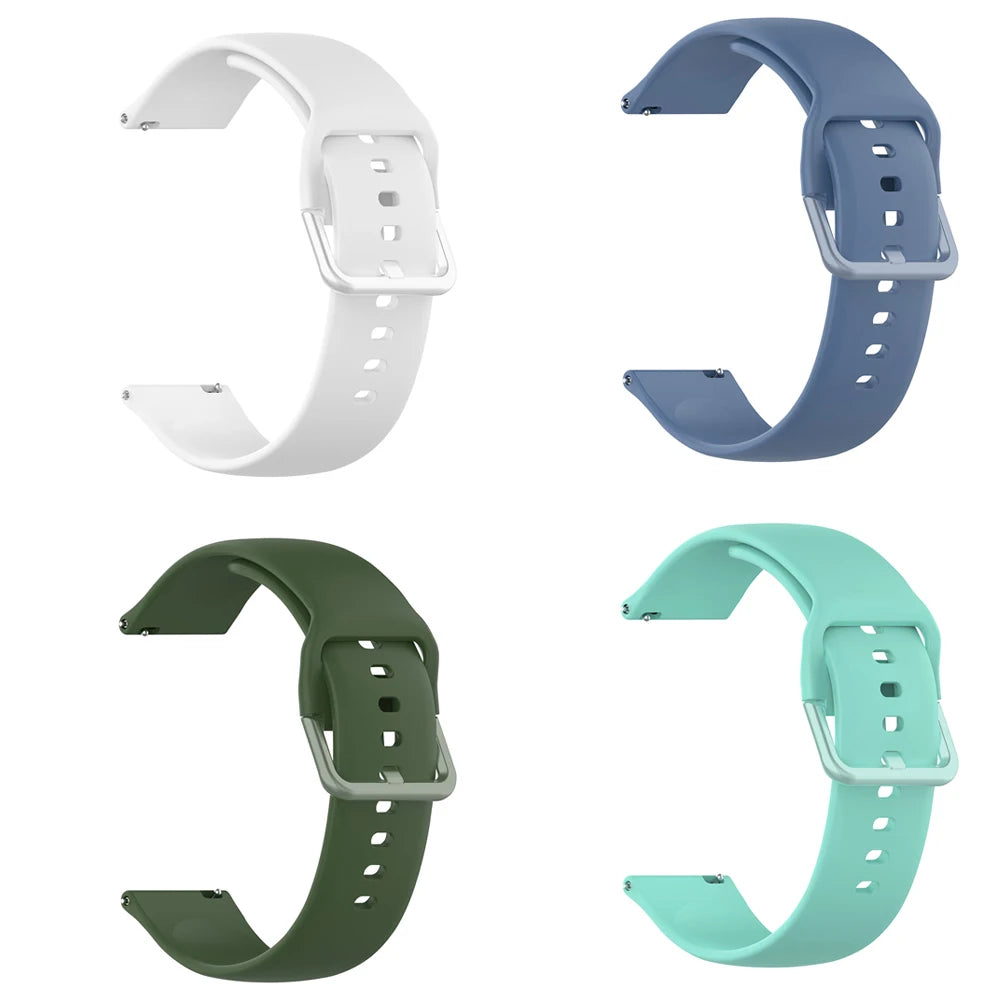 Strap For Amazfit GTS 2/4/3/GTS 2/4 Mini/GTR 4/2/2e 20mm/22mm Watch Silicone Sport Bracelet Amazfit bip 5 3/S/u pro Series band