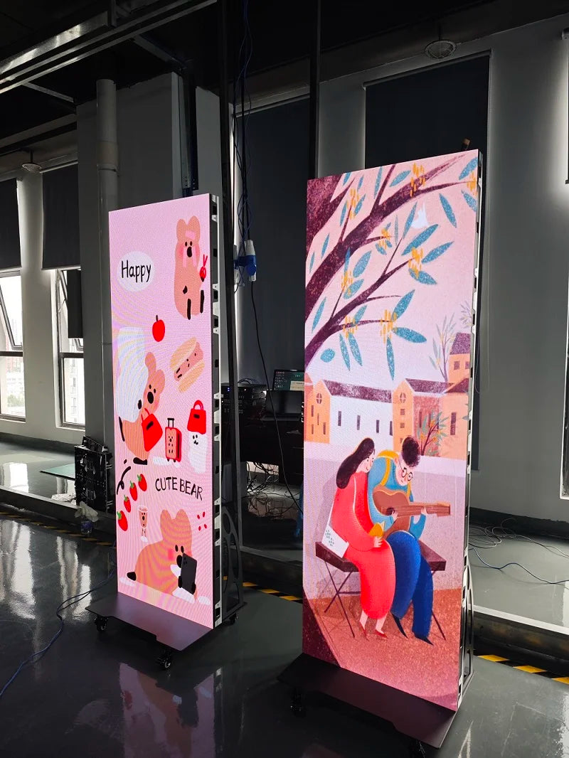 Foldable P1.53 640*1920mm COB Poster Screen LED display
