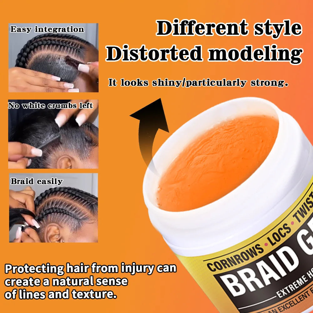Hair Wax for Styling, Strong Hold, Moisturizing Light Scent, Retro Look, Hair Grooming Product