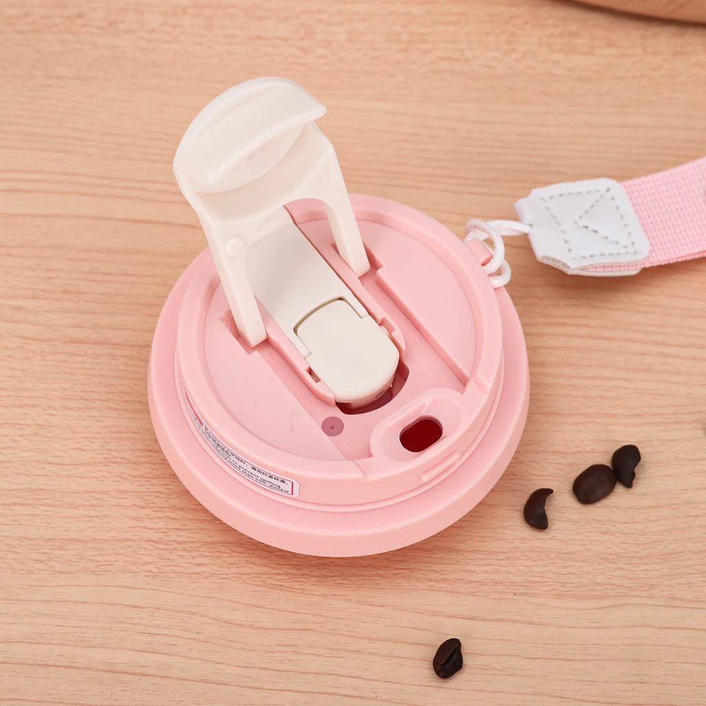 500ML Thermo Cafe Coffee Mug Car Thermos Mug LeakProof Travel Thermo Cup for Tea Coffee Stainless Steel Water Bottles for girls