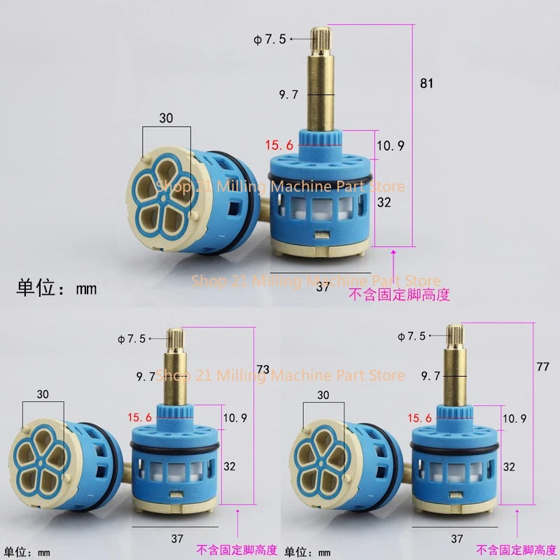 Wall Mounted Concealed Shower Faucet Diverter Valve Shower Faucet Cartridge 5-hole Water Separator Valve Core