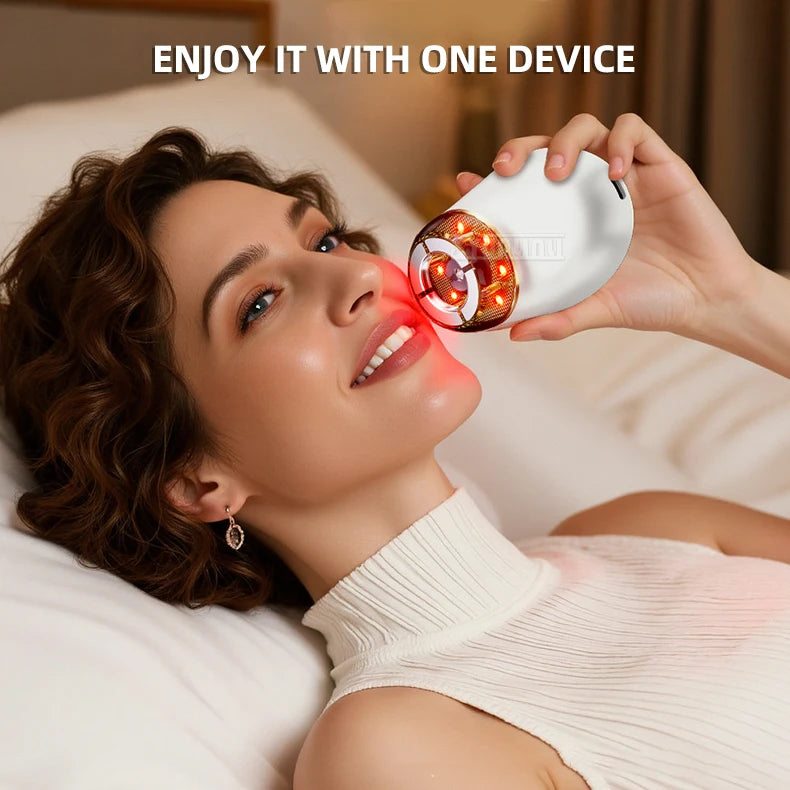 Variable Frequency Colored Light Micro-Current Introduction Massage Device for Relaxation And Skin Care