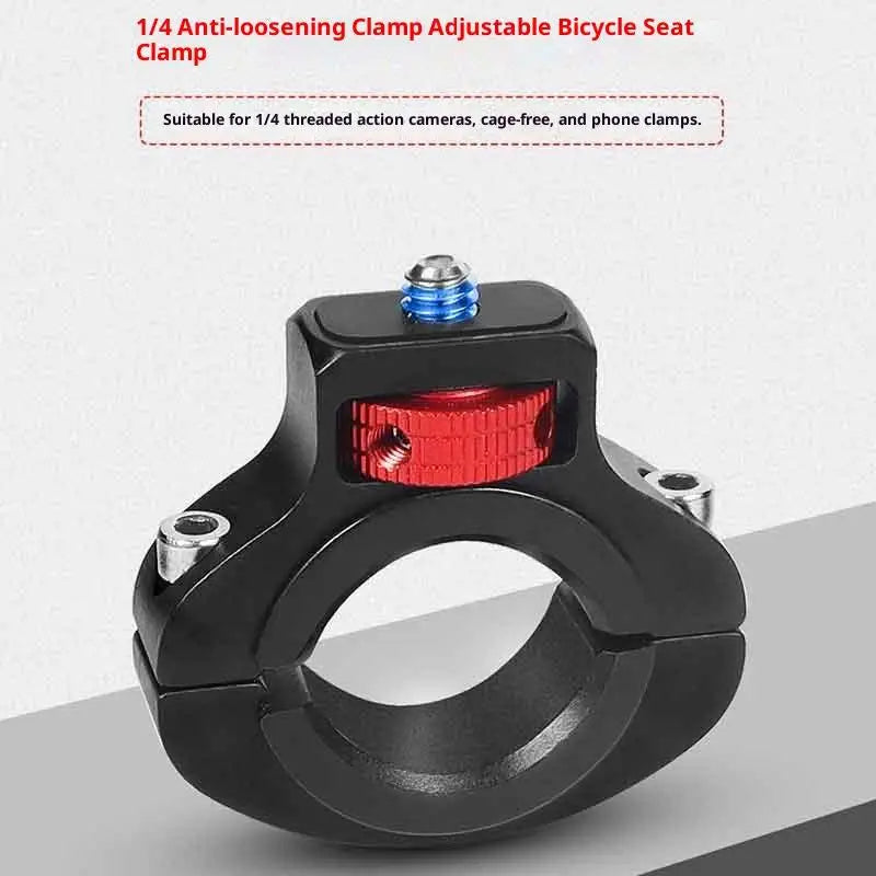 Motorcycle Bicycle Handlebar Clip Holder 1/4 Screw Mount Bike Seatpost Clamp For 12 11 Camera Motorcycle Metal Bracket