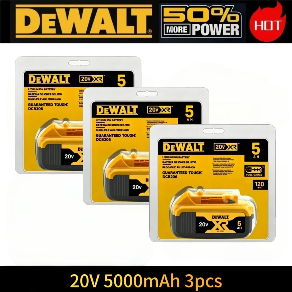 Original DeWalt 6.0Ah/5.0Ah 20V Battery Replaceable DCB184 DCB200 DCF892 DCF845 DCF850 DCF911 DCD800 DCD805 Tools Battery