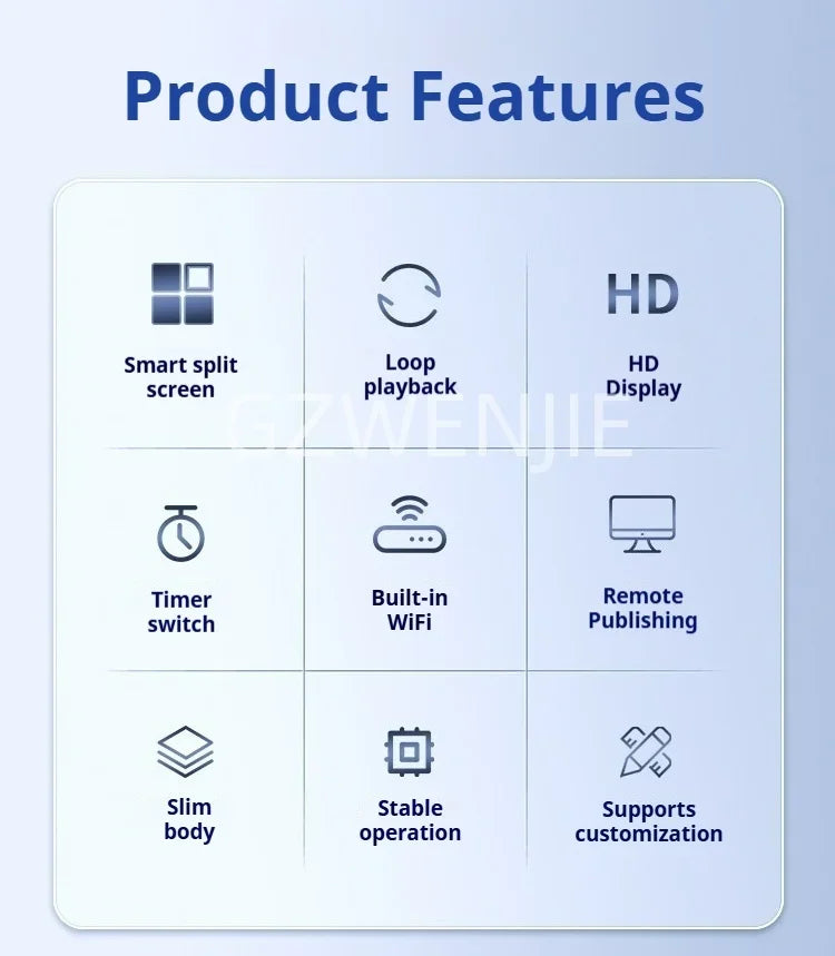 Vertical Full-screen LCD Advertising Machine with A Fixed Large-sized High-definition Screen for Commercial Signage Display